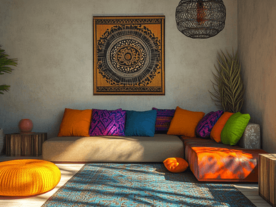 Farbige Highlights im Wohnzimmer: So bringst du Akzente ein